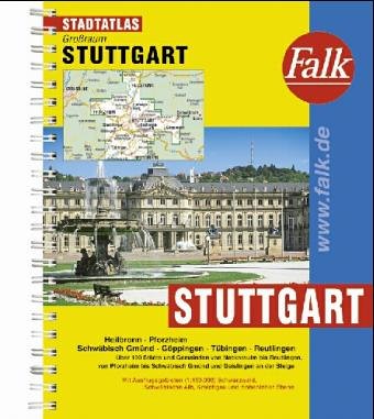 Preisvergleich Produktbild Falk Pläne, Großraum-Städteatlas Stuttgart, Mittlerer Neckar