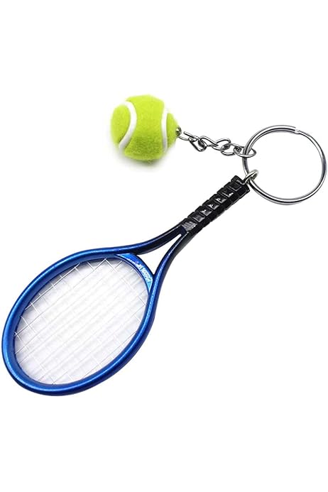 Portachiavi Racchetta Da Tennis MengH-SHOP - Set Da 12 Con Palline Colorate - Foto 13