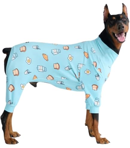 LovinPet Hunde-Einteiler Für Große Hunde – Leichter Pyjama Zur Genesung Nach Operationen