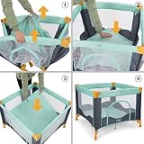 Reisebett Laufstall Babyreisebett Spielstall Babybett Kinderbett Kinderreisebett Tropical - 5