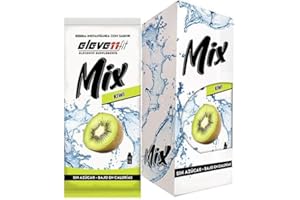 ELEVENFIT Eleven Fit Mix Instantáneo Sabor Kiwi | Prepara 1.5L de Bebida Saludable, Sin Azúcar y Baja en Calorías | Ideal para Mezclar con Agua y Mejorar tu Dieta | Caja de 12 Sobres
