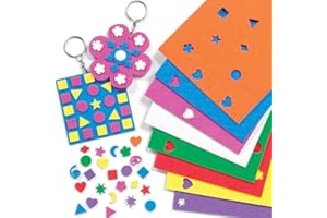 Baker Ross Mini Adesivi in Gommapiuma per Bambini, per Decorare, Personalizzare e Adornare Lavoretti Artistici e Creazioni Fai da Te (Confezione Risparmio da 1200)