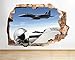 Produktbild tekkdesigns F275 Fighter Jet Helm Fly Armee zerstörten Wand Aufkleber 3D Kunst Aufkleber Vinyl Raum