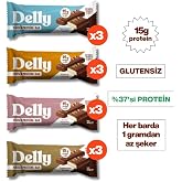 12 Adet &Ccedil;ikolata Kaplı - Y&uuml;ksek Proteinli Bar Karışık Kutu