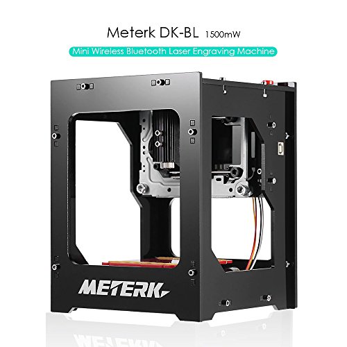 Meterk Laser Gravierer Drucker 1500mW Beweglicher Haushalt Kunst Fertigkeit DIY Mini Gravur Druck USB Drahtloser Bluetooth4.0 für IOS / Android / PC / IPAD mit Legierungs Shell Rahmen - 3