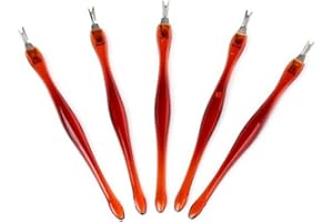 REFURBISHHOUSE 5 psc Tondeuse a fourche de peau morte Couteau a eplucher Dissolvant de cuticule Outil d'art des ongles Outil manucure pour ongles des femmes outil de maquillage