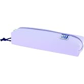 Oxford Kangoo Live and Go Rectangular School Pencil Case, Elastic Rubber | Pastel Lilac Colour