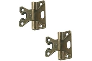 BricoShopping Coppia di CERNIERA per anta dei mobili antichi legno e armadi IN STILE CLASSICO soggiorno o camera da letto arte povera pesanti a battuta cerniere anticate antichizzate (BS0188, Bronzo)