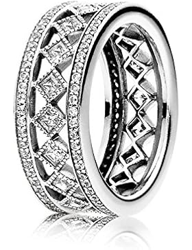 Pandora Damen-Ring 925 Silber Zirkonia weiß - 191007CZ