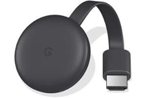 Google Chromecast : Boitier Multimedia pour Streaming Wireless téléviseur, téléphone, ordinateur, Charbon