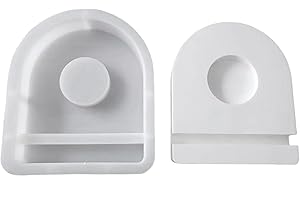 ‎HCHZSH123 Silikonformen Gießformen, Silikonform Kerzenhalter, Silikon Gießform Kerzenhalter, Gipsformen zum Gießen (Sockel - Halbkreis)