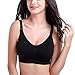 KUCI® Women's Maternity Best Seamless Nursing Bra (L, Black)