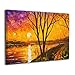 Produktbild ChunWeiD Beautiful Scenery Oil Paintings Painted Canvas Prints Picture Painting for Home Decorations Wall Art Decor Modern Seascape