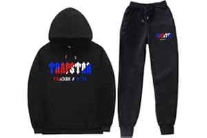 NIUHE Imprimé Tiger Survêtement Homme Loisirs Ensemble De Jogging 2 Pièces À Capuche Veste avec Capuche Et Poches Pantalon De Sport Sweat À Capuche