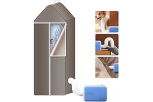 HEBERUCK Secadora de ropa eléctrica portátil, 2 velocidades, portátil, secadora de aire caliente, mini secadora de ropa, tendedero de secado rápido para ropa, zapatos de mascotas