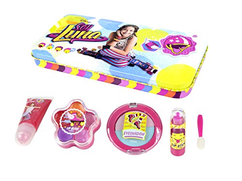 Disney Soy Luna Beauty-Set für Mädchen (Schminke für Lippen und Augen) in stylischer XL Metalldose mit Soy Luna-Print - 2