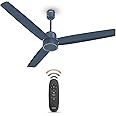 Havells FAB BLDC I 1200 mm Decorative Ceiling Fan with 100% Pure Copper | Remot Controlled | Watt: 30|Air Flow: 225 cmm|Speed: 350 RPM|2 Years Warranty (Denim Blue)