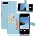 Produktbild Omiky® Mode 2017 Luxus schlanke Leder Flip Wallet Stand Case Cover für iPhone 7 Plus (Blau)