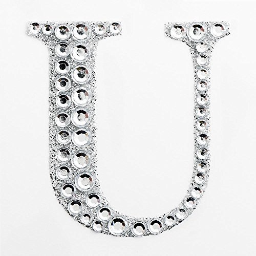Preisvergleich Produktbild 5cm - Diamante Self Adhesive Glitter Letter 'U' by IO