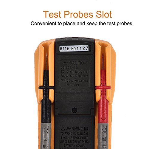 Proster Digitaler Multimeter Auto ranging Digital Multimeter Multitester- AC / DC Spannung DC Strom Dioden Transistor Kontinuität Tester mit Hintergrundbeleuchtung LCD - 2