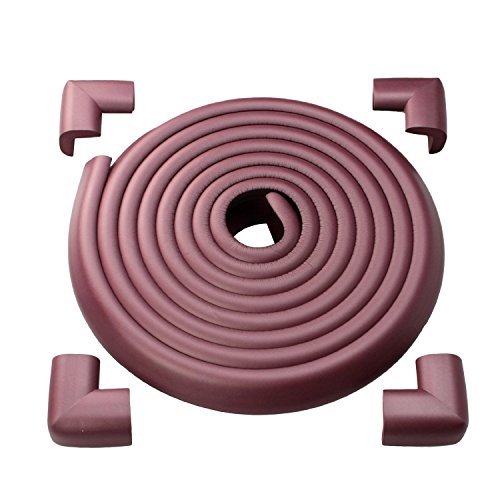 MIU COLOR Wine Red Baby Safety Table Desk Edge Corner Guard with 4 Corners, Long & More Protection for Child in a Soft Way (13ft)