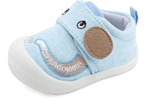 MASOCIO Scarpe Neonato Neonata Scarpine Primi Passi Bimbo con Suole Gomma Antiscivolo