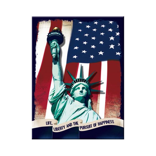 Nostalgic-Art 14234 USA Statue of Liberty, Magnet, 8 x 6 cm