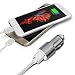 Produktbild ONX3 (Grey) Quick Charge Dual Port USB Full Metal Car Charger With LED Indicator 3.1A 24W Safety Hammer & 1 Metre Type-C Nylon Braded Data Cable For Asus Zenfone 3 ZE520KL