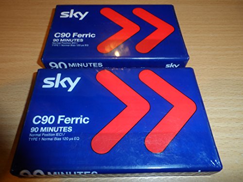 Preisvergleich Produktbild SKY C90 FERRIC 90 MINUTES 2 X BLANK CASSETTES
