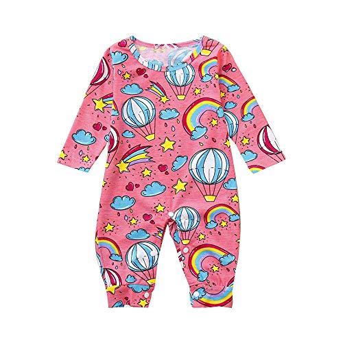 Preisvergleich Produktbild Babykleidung Set,Beikoard Baby Langarm Regenbogen Jumpsuit Bekleidungsset Kleidung Outfits