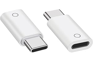 JUGNAW Paquet de 2 Adaptateur Chargeur A pple Pencil 1, Conception Compacte et Portable, Permet Un Chargement Efficace des appareils et Un couplage Bluetooth, pour i Pad avec Interface USB C