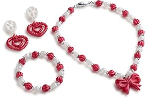 Dress Up America Jewelry Set For Little Girls - Princess Jewellery Box Includes Beautiful Necklace, Bracelet & Earring - Pretend Role Play For Little Girls