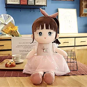 SCOOBA Super Soft 45cm Princess Doll - Polyfill Washable Cuddly Soft Plush Toy - Helps to Learn Role Play - 100% Safe for Kids(Random Color Will be Send)
