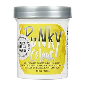 Jerome Russell Punky Semi Permanent Hair Color Conditioning, 100ml - Bright Yellow (Pack of 1)