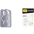 OtterBox Bundle Symmetry Series Core for MagSafe Case for iPhone 16 Pro, Shockproof, Drop Proof, Ultra-Slim, Protective Case, Blue & Premium Glass Screen Protector