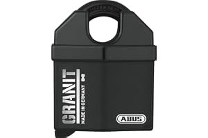 ABUS Granit hänglås 37/60#SZP för utomhusbruk – med säkerhetskort och nyckel – av härdat specialstål – ABUS-säkerhetsnivå 10