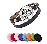 ❤Beneficios terapéuticos:Usa tu elección de aceites esenciales en este collar como una hermosa manera de beneficiarse de aromas terapéuticos o agradables. Desde calmante o flexión a concentración o enfoque. Desde alivio de alergias o apoyo inmunitario para relajarse o purificar. Haga que usted más atractivo a partir de ahora: elegante collar, un agradable aroma, elegante persona.