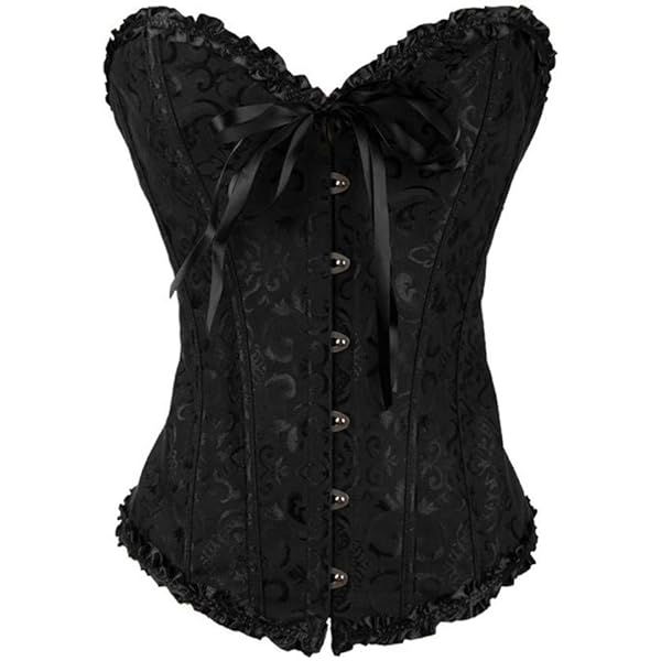 Damen Korsett Mit Schnürung - Satin Shapewear Überbrust