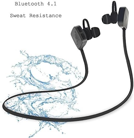Bluetooth Headphones, Wireless Earphones Headsets Sweatproof Headsets for Work Out Jogging Running with Mic Hands-free Calling for iPhone LG Samsung Android Cell Phones