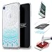 Produktbild Urcover® Samsung Galaxy J3 (2016) Handy-Hülle RUNDUM-SCHUTZ Ultra Slim 360 Grad Blau Full Body Touch Case Mandala Design Schale Handy-Tasche Crystal Clear Smartphone Zubehör Cover