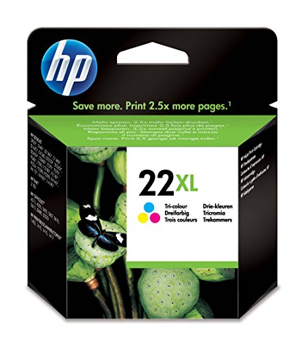 HP 22XL - Cartucho de tinta Original HP 22 XL de   lta capacidad Tricolor