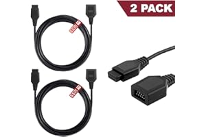 SUPER SMASH MEDIA SuperSmashMedia® - Extension Cable for Sega Mega Drive & Master System Controller 1.8M [2 PACK]