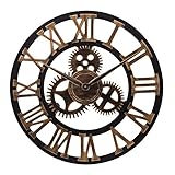 Läuft leise und reibungslos: Die hochwertige Wanduhr-Mechanik arbeitet präzise und geräuschlos. bieten Ihnen eine leise Umgebung ohne ticken. Es hat keinen Einfluss auf das Schlafen oder Arbeiten in Ihrem Schlafzimmer oder Arbeitszimmer.