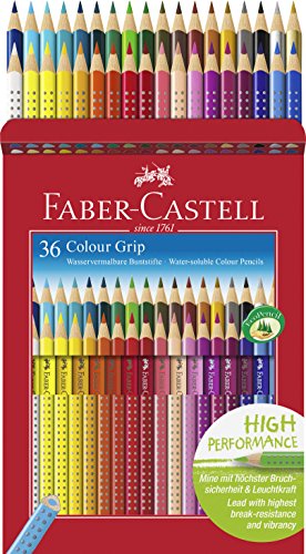 Faber-Castell 112442 – Buntstift Colour Grip, 36er Kartonetui - 2