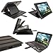 Price comparison product image iGadgitz Black 'Guardian' PU Leather Case Cover for Asus Transformer Pad & Keyboard Dock TF700 TF700T Infinity 10.1" Android Tablet
