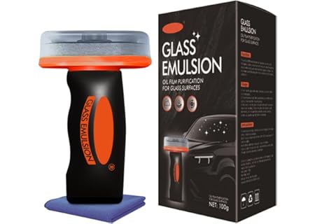 Handhållen glas emulsion Cleaner, 100 g bil vindruta oljefilm Remover, handhållen glas oljefilm Remo - Amazon Deal & Rabatt