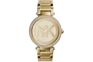 Michael Kors Orologio Parker per donna, Movimento al quarzo a tre lancette con cinturino in acciaio inossidabile o in pelle