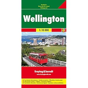 Wellington, plano callejero. Escala 1:10.000. Freytag & Berndt.