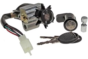 STREETPARTS24 Zündschloss Schloss Set passend für Peugeot Speedfight 2, Ludix One, TKR, X-Race 50 – 2 Schlüssel