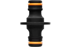 Fiskars Extenseur de Tuyau, pour Tuyaux de différents Diamètres, Pour tous types et tailles de Connecteurs rapides pour Tuyaux, Taille universelle, 16 g, Noir/Orange, 1027068